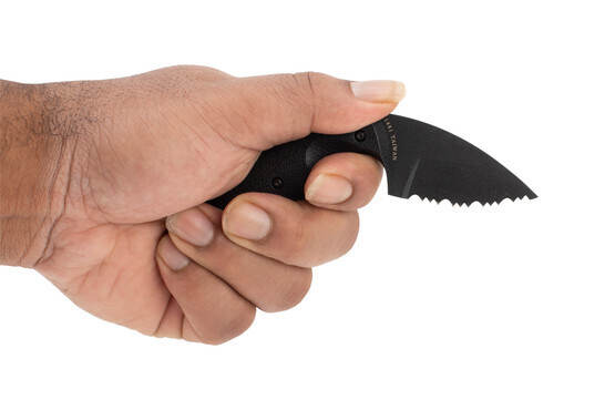 TDI Law Enforcement Knife from KA-BAR features a serrated fixed blade with Zytel handle